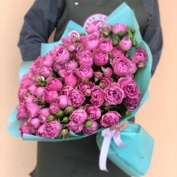 Букет из кустовых розовых роз articul  29988