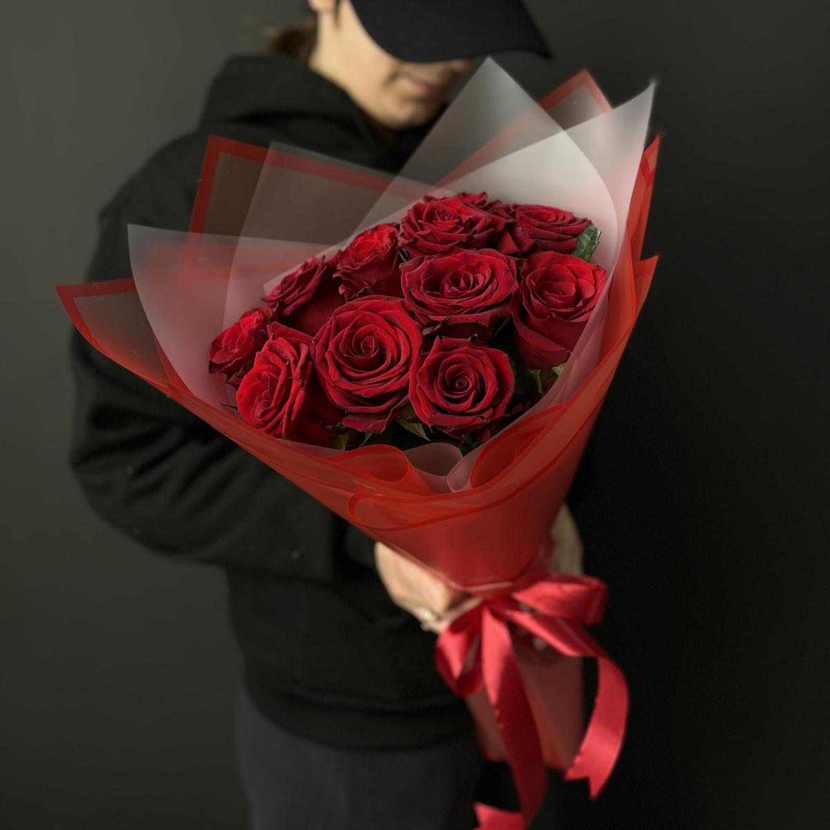 Красная роза 40 см