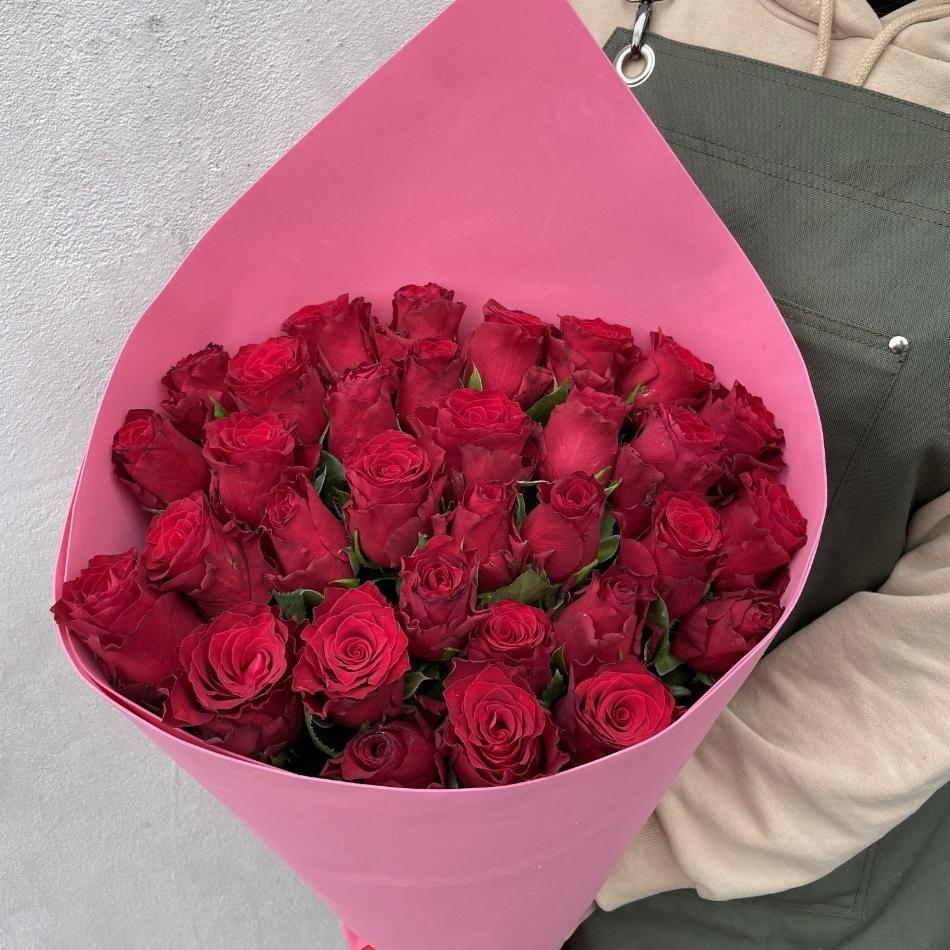 Роза красная 60 см 