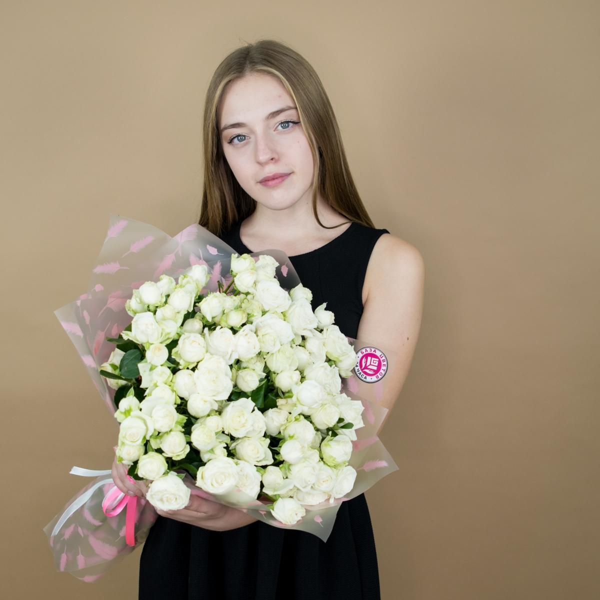 Розы кустовые белые (Артикул  672kl)