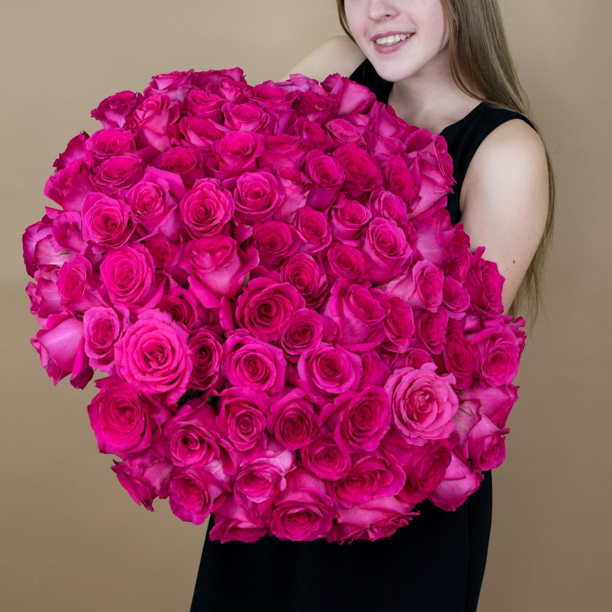 Букет из розовых роз 75 шт. (40 см) (артикул букета  15092kl)