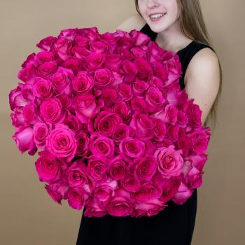 Букет из розовых роз 75 шт. (40 см) (артикул букета  15092kl)