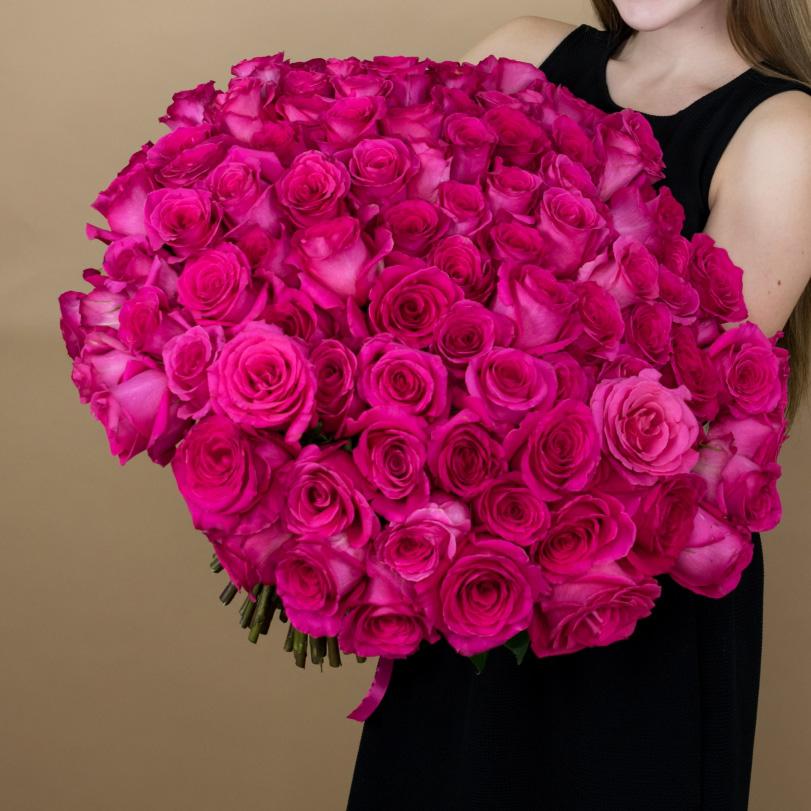 Розовая роза 40 см (Эквадор)