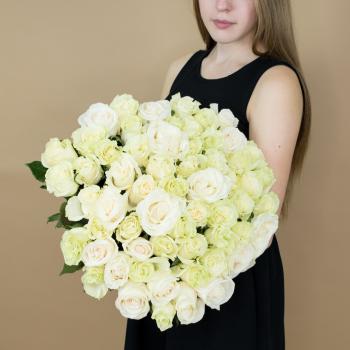 Букет из белых роз 101 шт 40 см (Эквадор) артикул букета: 15540